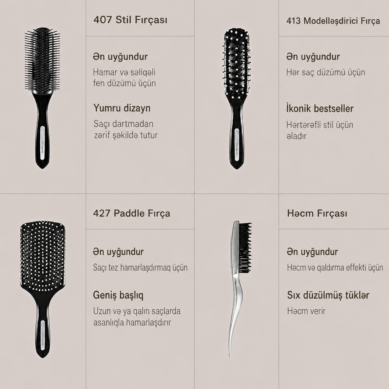 Paul Mitchell Dar və Uzun Formalı Saç Fırçası