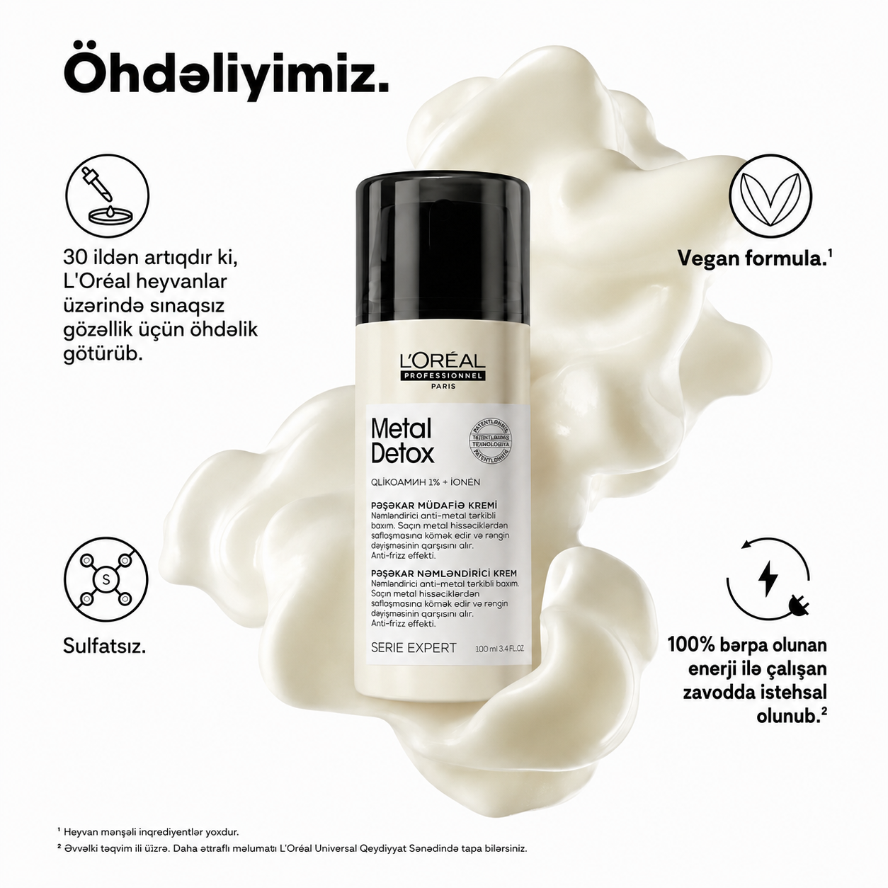 L’Oréal Professionnel Metal Detox Yüksək Qoruyucu Krem 100 ml