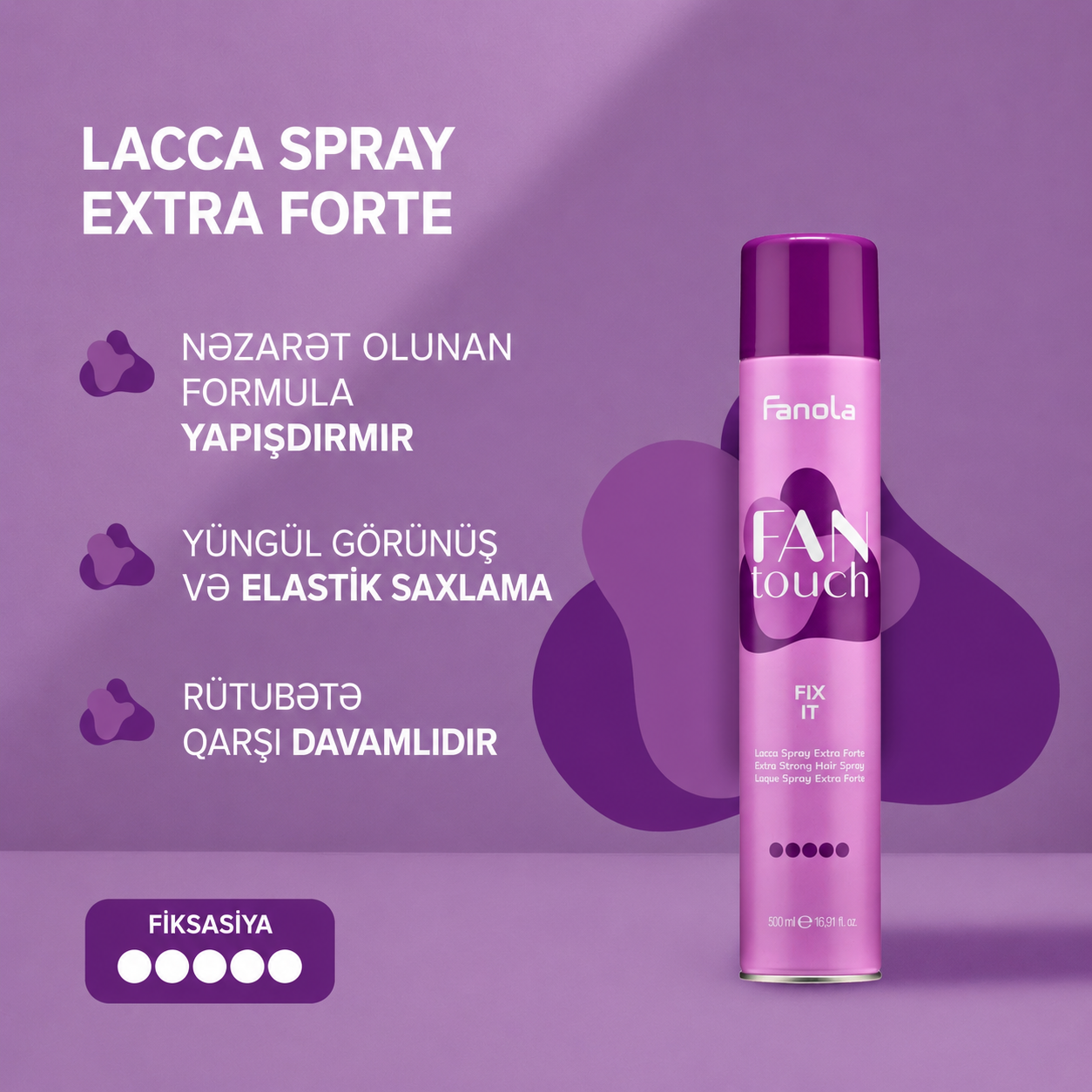 Ekstra güclü saç lakı 750 ml