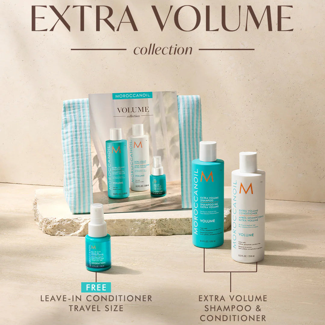 Moroccanoil Həcm Verən Saç Baxımı Dəsti 250 ml + 250 ml + 50 ml