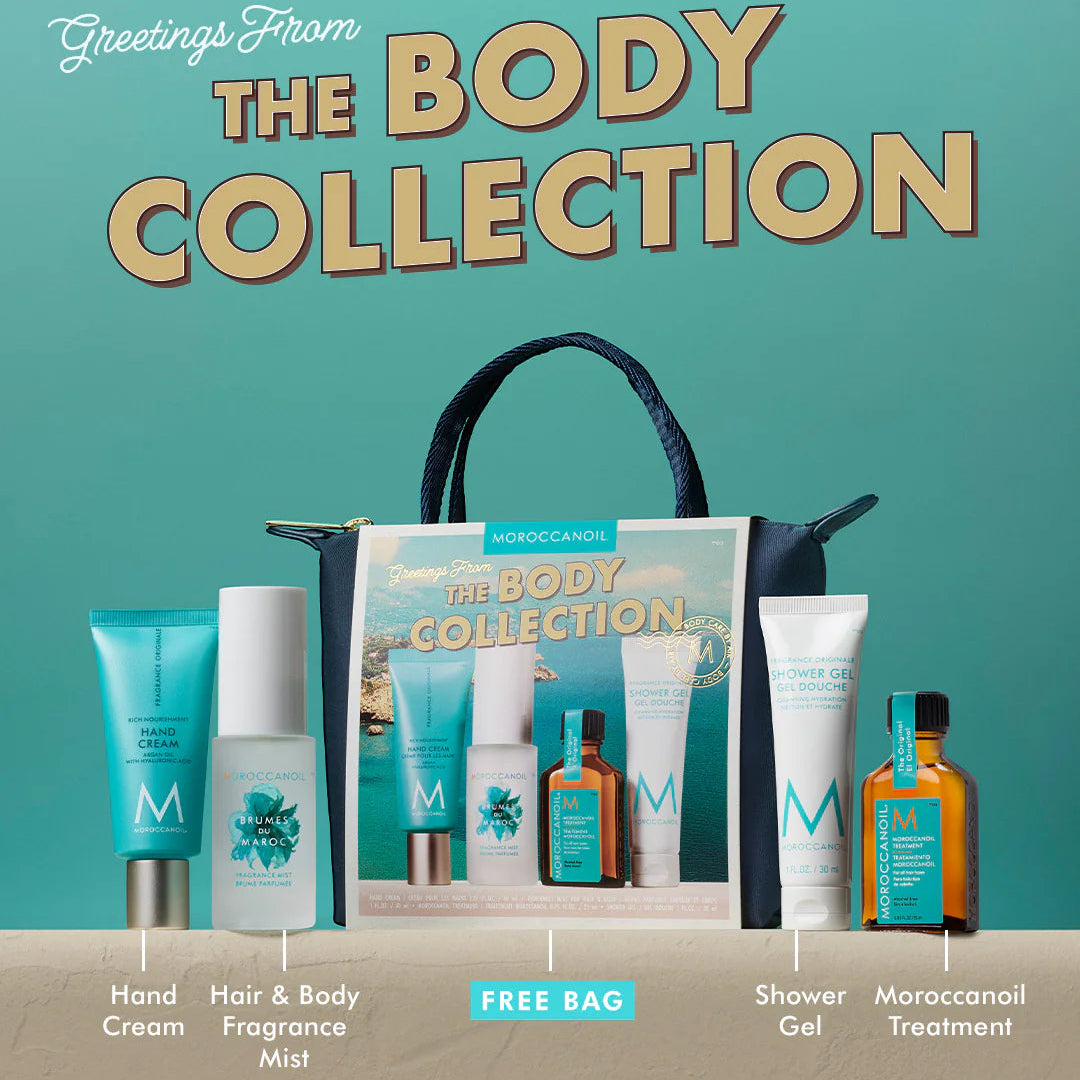 Moroccanoil Saç və Bədən Baxımı Dəsti 25 ml + 30 ml + 40 ml + 50 ml