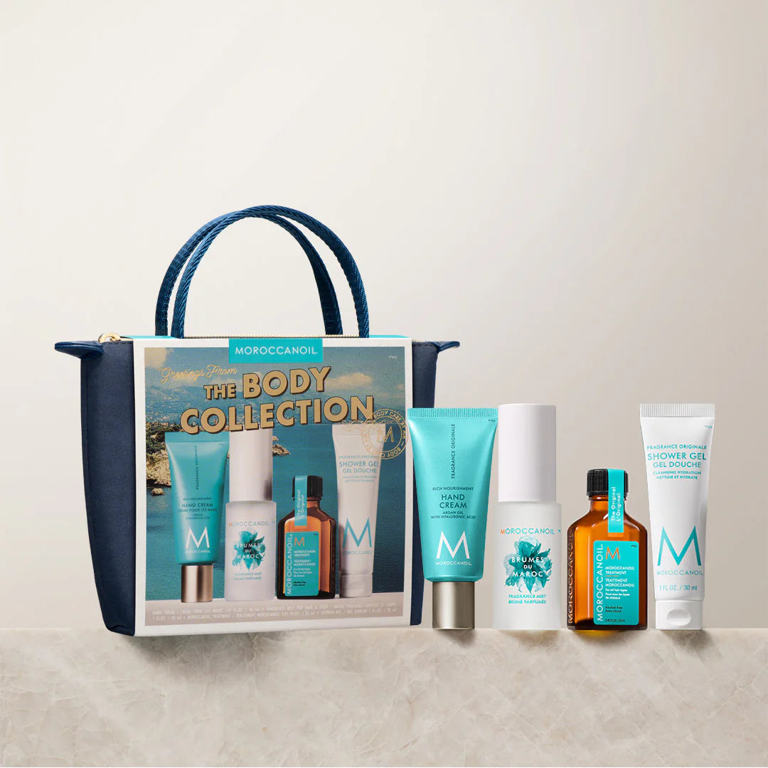 Moroccanoil Saç və Bədən Baxımı Dəsti 25 ml + 30 ml + 40 ml + 50 ml