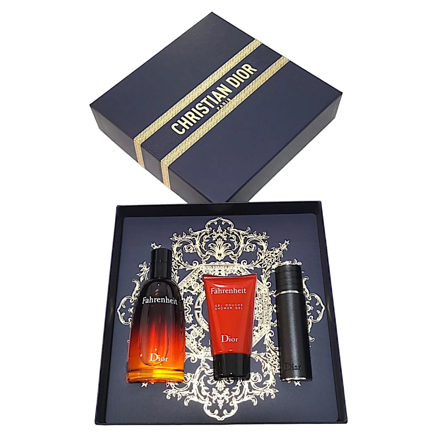 Dior Fahrenheit Eau De Toilette Set 100 ml + Gel 50 ml + 10 ml