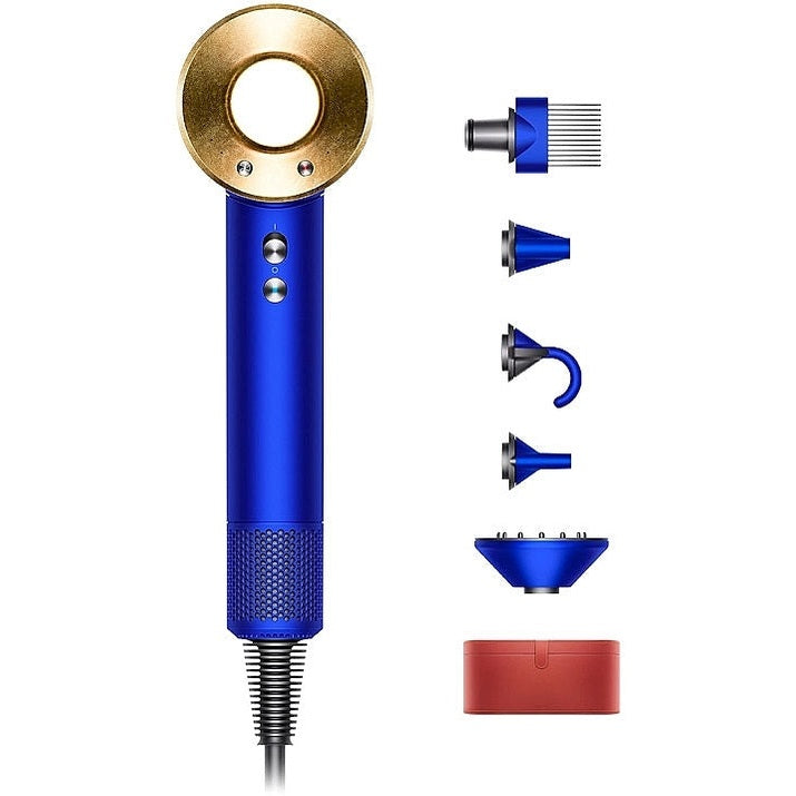 Dyson Supersonic 389910 HD07 Blue/Gold saç fen və orijinal başlıqlar dəsti Bakı
