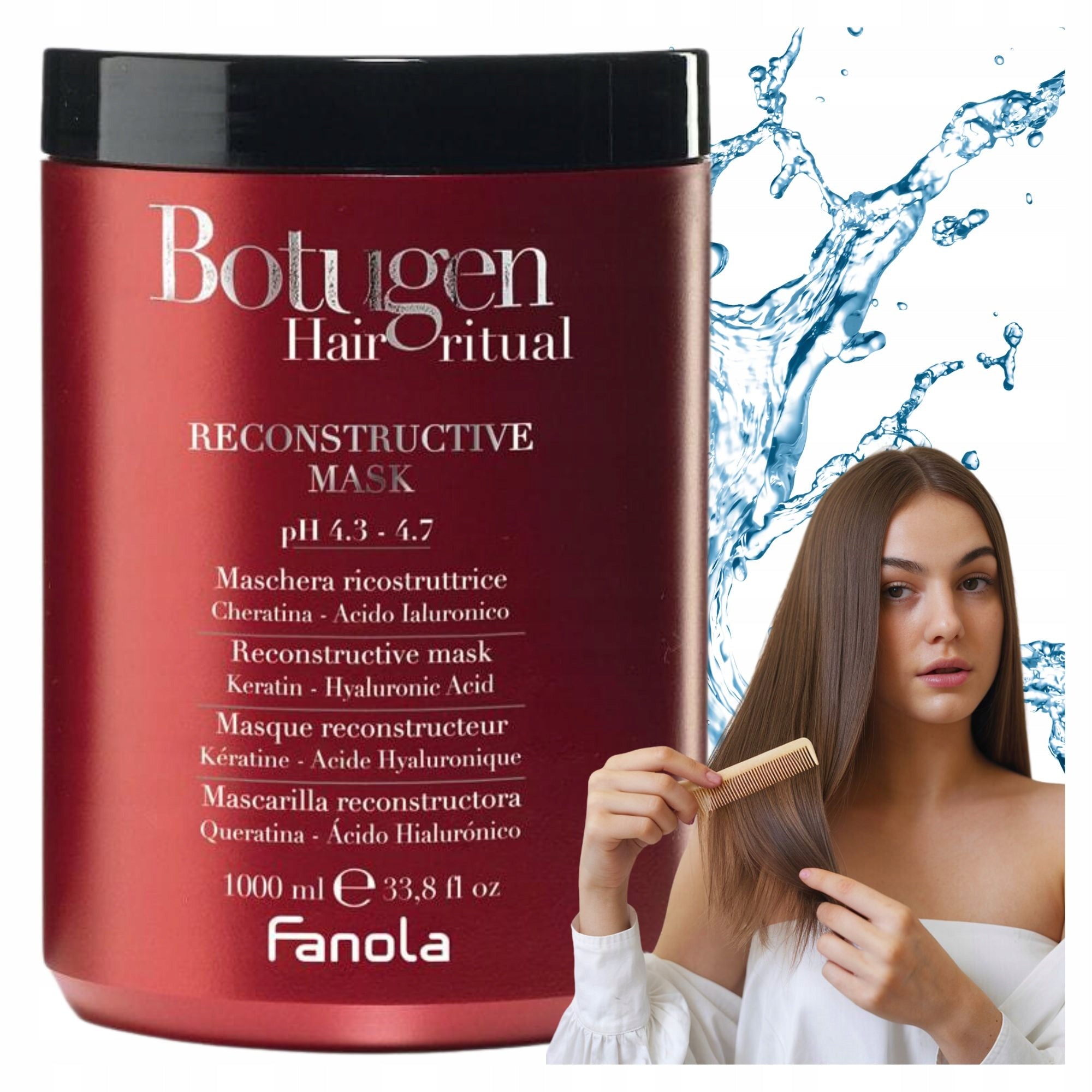Fanola Botugen Reconstructive Mask 300 ml – keratinli bərpaedici maska