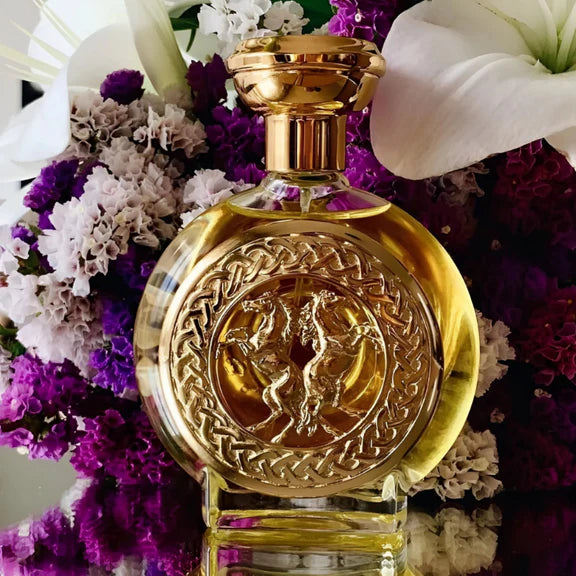 Boadicea the Victorious Valiant Eau de Parfum 100 ml bottle (gold emblem, unisex niche fragrance)