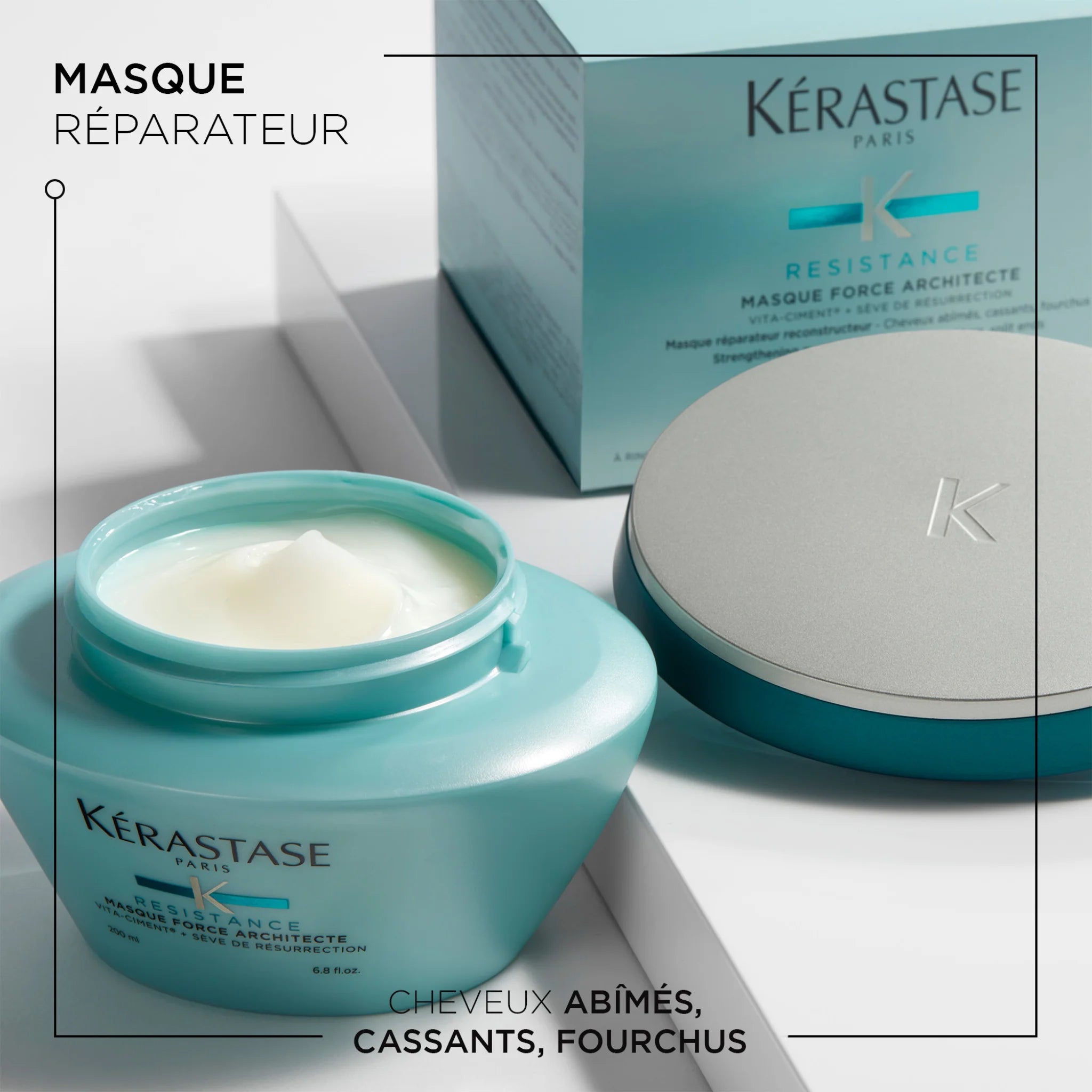 Kérastase Resistance Masque Force Architecte 200 мл – Маска для восстановления поврежденных и вьющихся волос