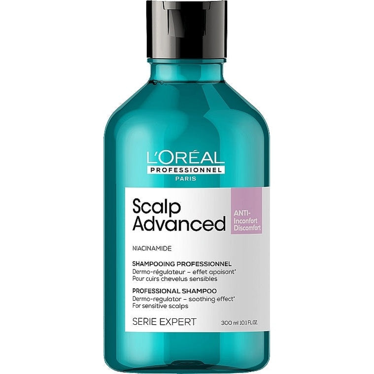 L’Oréal Professionnel Scalp Advanced Anti-Discomfort – Sakitləşdirici şampun (həssas baş dərisi)
