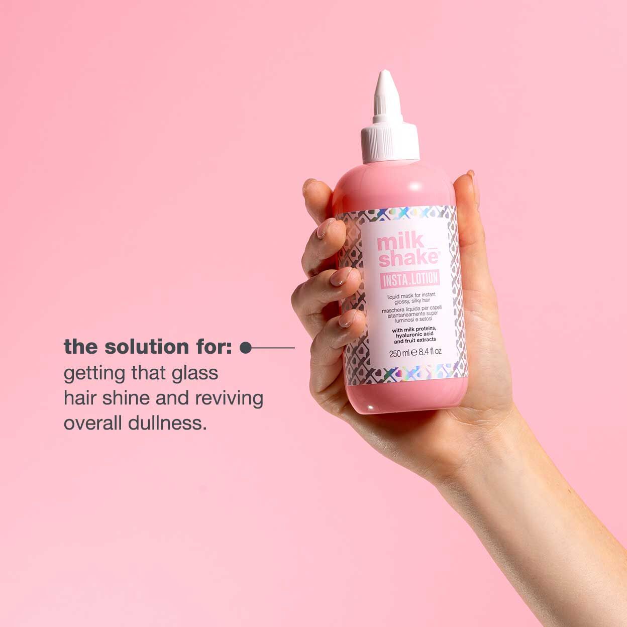 Parlaqlıq və ipək yumşaqlıq verən maye saç maskası 250 ml