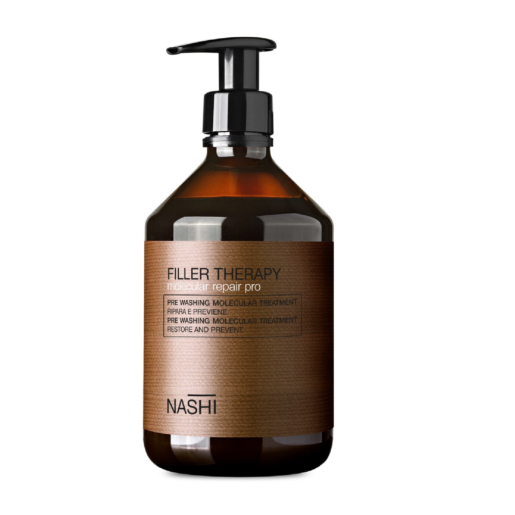 Nashi Filler Therapy Molecular Repair Pro 500 ml zədələnmiş saçlar üçün molekulyar bərpa baxımı