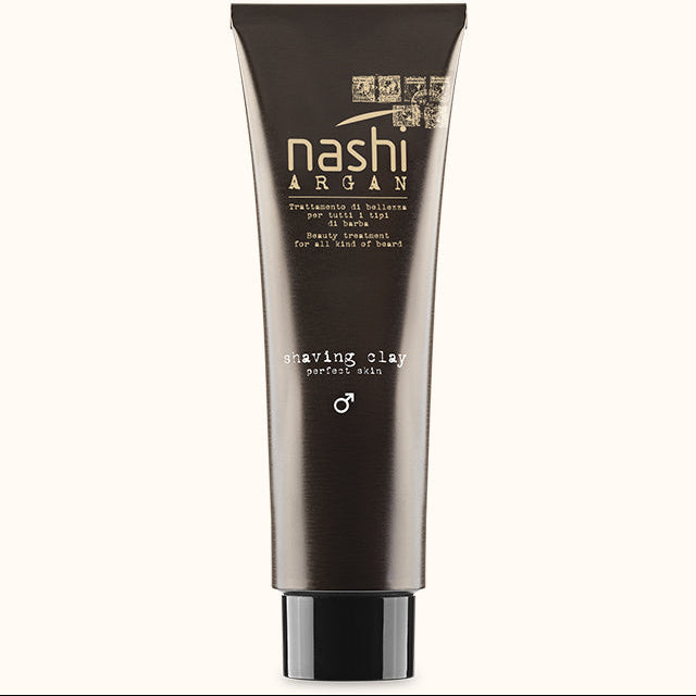 Nashi Argan Shaving Clay Perfect Skin kişilər üçün təraş zamanı dərini yumşaldan və rahat təraş hissi verən professional məhsul