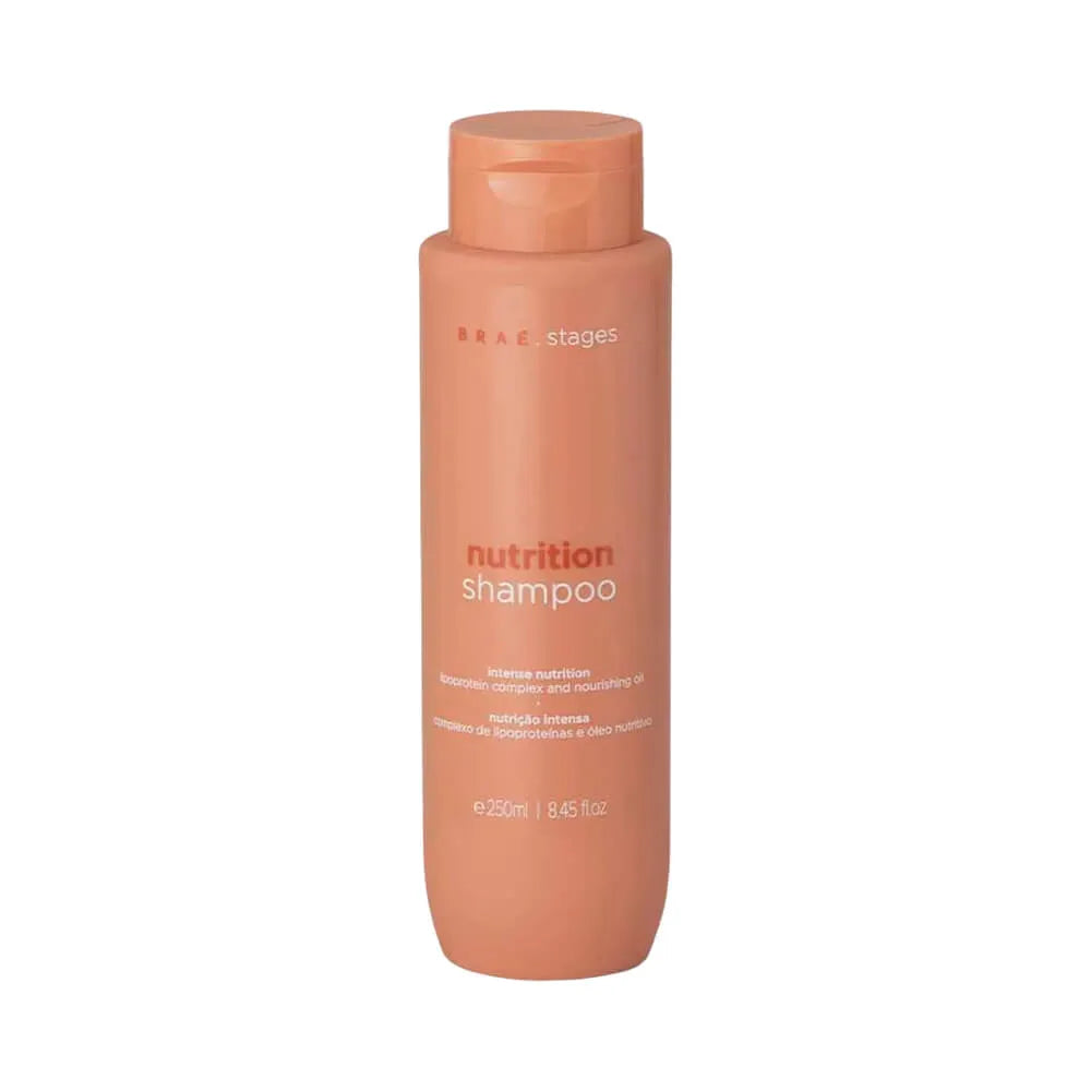 BRAÉ Stages Nutrition Shampoo 250 ml quru və məsaməli saçlar üçün qidalandırıcı şampun
