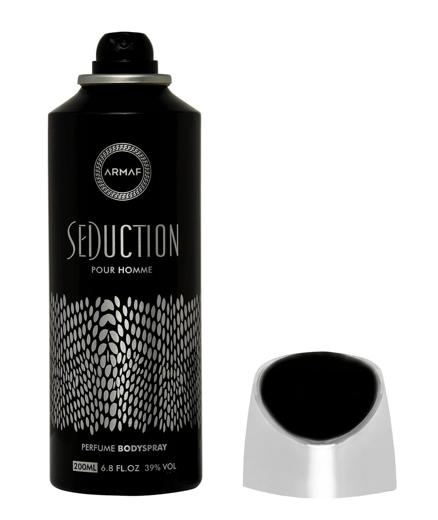 Armaf Seduction Pour Homme Perfume Body Spray 200ml black can product photo
