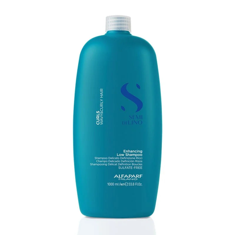 Alfaparf Semi Di Lino Curls Enhancing Low Shampoo 250 ml – qıvrım saçlar üçün sulfatsız şampun (Daraq Store)
