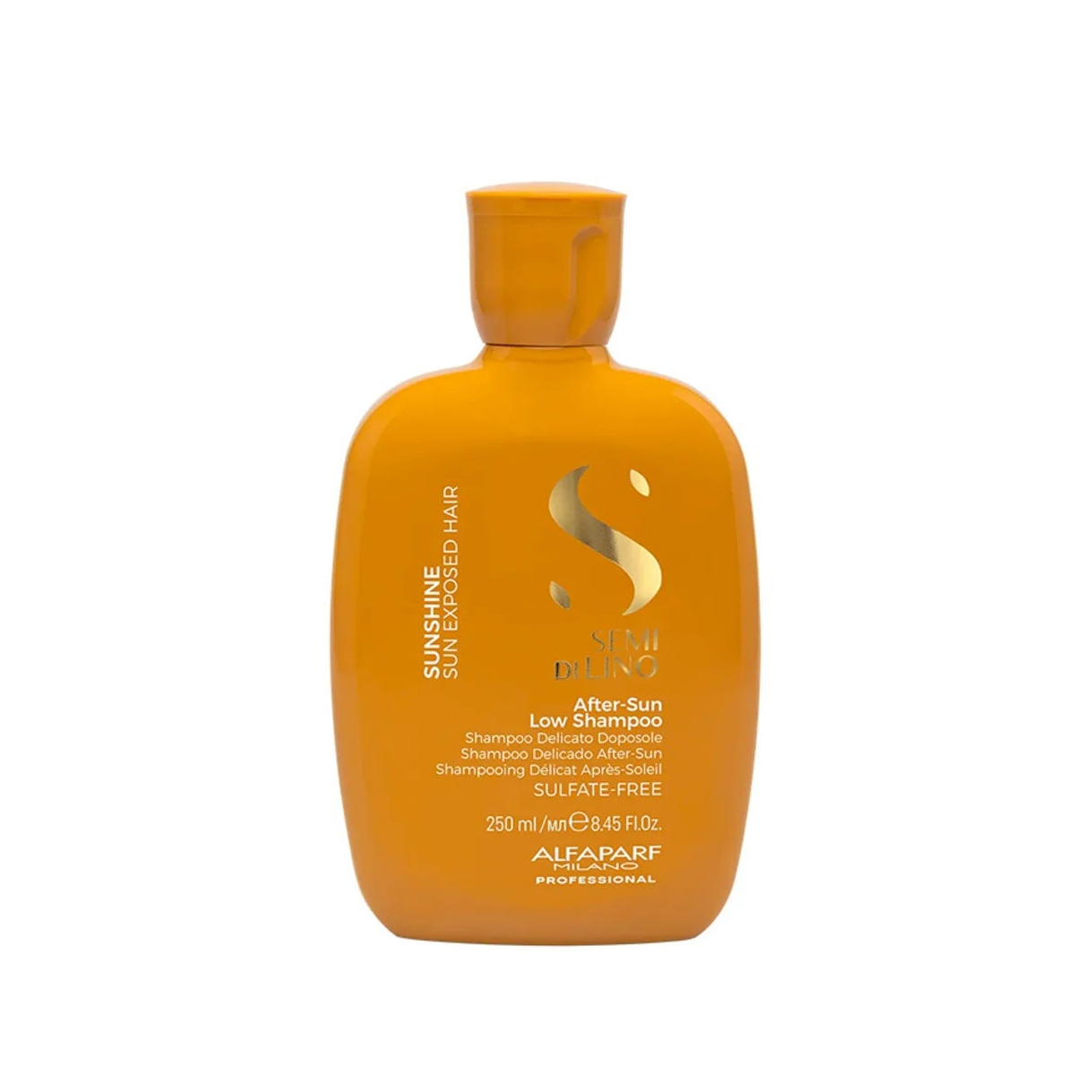Alfaparf Semi Di Lino Sunshine After-Sun Low Shampoo 250 ml günəşdən sonra saçlar üçün sulfat-sız yumşaq şampun