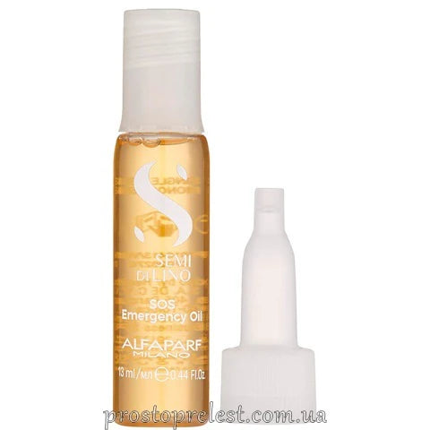 Alfaparf Semi Di Lino Reconstruction SOS Emergency Oil 6×13 ml – Zədələnmiş saçlar üçün intensiv yağ ampulları