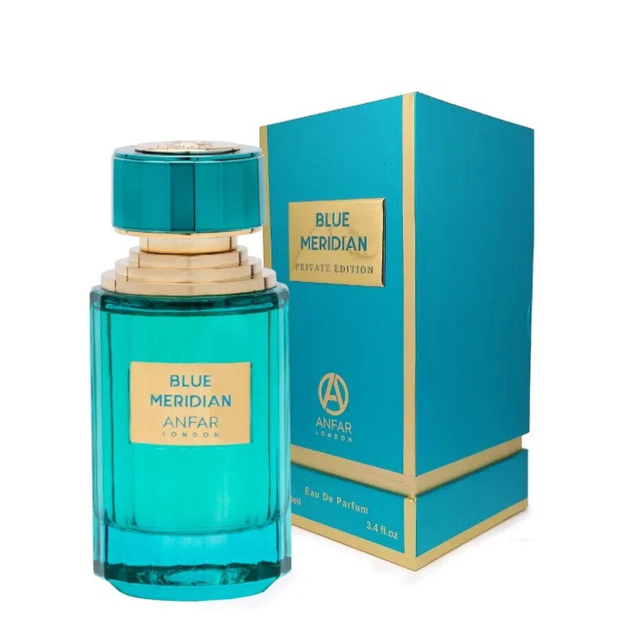 Anfar London Blue Meridian Private Edition EDP 100ml perfume bottle and box
