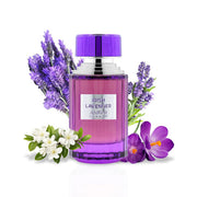 Anfar Irish Lavender EDP 100ml purple perfume bottle with lavender flowers
