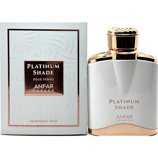 Anfar London Platinum Shade Pour Femme EDP 100ml perfume bottle and box
