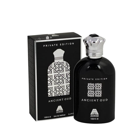 Anfar Ancient Oud Private Edition EDP 100ml perfume bottle and box
