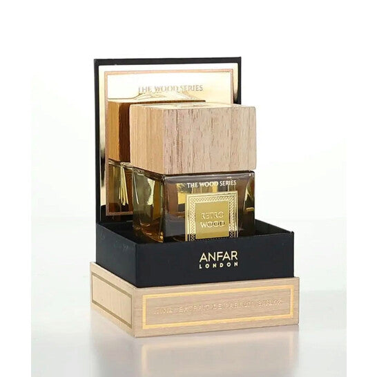 Anfar London Retro Wood The Wood Series extrait de parfum 100ml bottle with box
