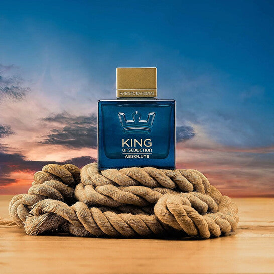 Antonio Banderas King of Seduction Absolute Eau de Toilette 100ml bottle with box (fresh aquatic woody men's fragrance)
