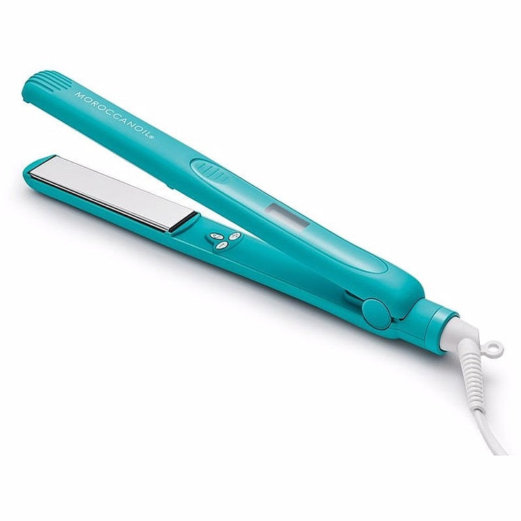 Moroccanoil Flat Iron – türkuaz peşəkar saç düzləşdirici ütü (Daraq Store)
