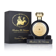 Boadicea The Victorious Carbon Sapphire EDP 100ml unisex perfume bottle with box on white background