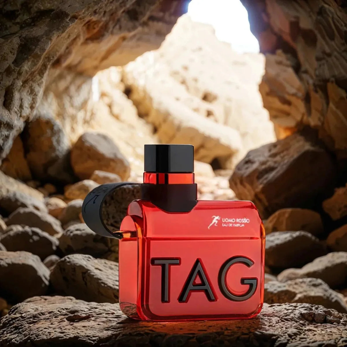 TAG Uomo Rosso Eau de Parfum red bottle product photo
