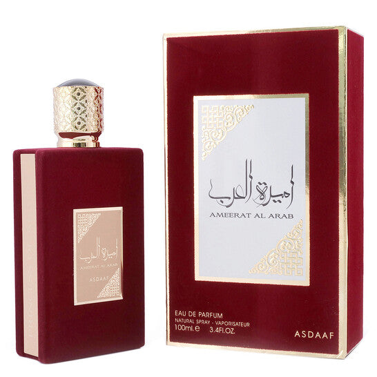 Asdaaf Ameerat Al Arab EDP 100ml perfume bottle and box

