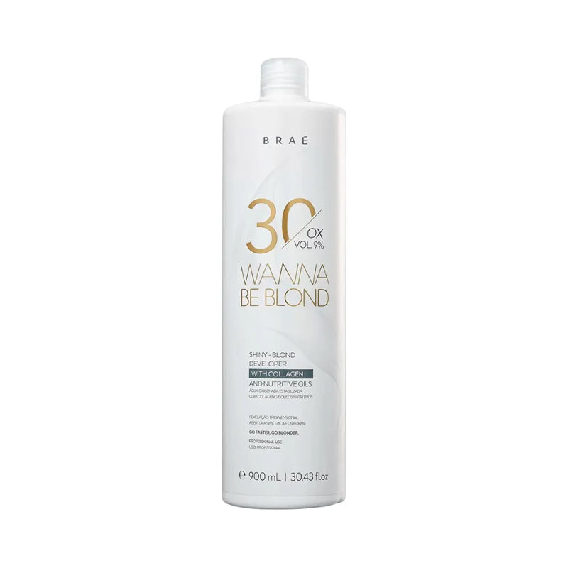 BRAÉ Wanna Be Blond 30 Ox Vol 9% oksidant 900 ml blond saç açma üçün