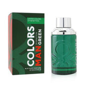 Benetton Colors Man Green EDT 100ml men's fragrance bottle with box