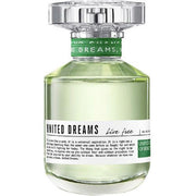 United Dreams Live Free EDT 80ml tester women's fragrance bottle on white background