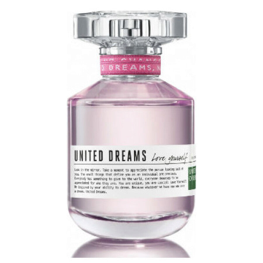 United Dreams Love Yourself EDT 80ml tester women's fragrance bottle on white background