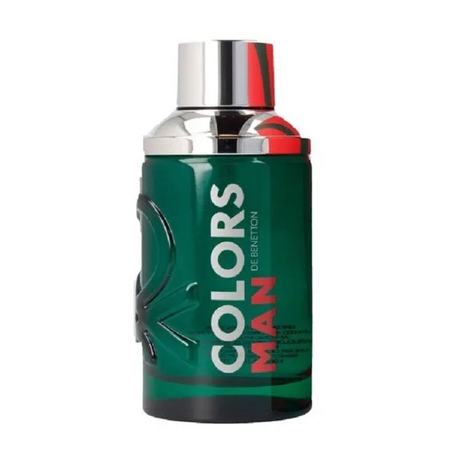 Benetton Colors Man Green EDT 100ml tester men's fragrance bottle