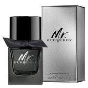 Mr. Burberry Eau de Parfum 50 ml flakonu və qutusu — eleqant və statuslu kişi ətri