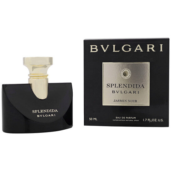BVLGARI Splendida Jasmin Noir Eau de Parfum 50 ml flakonu və qutusu — dərin və eleqant qadın ətri
