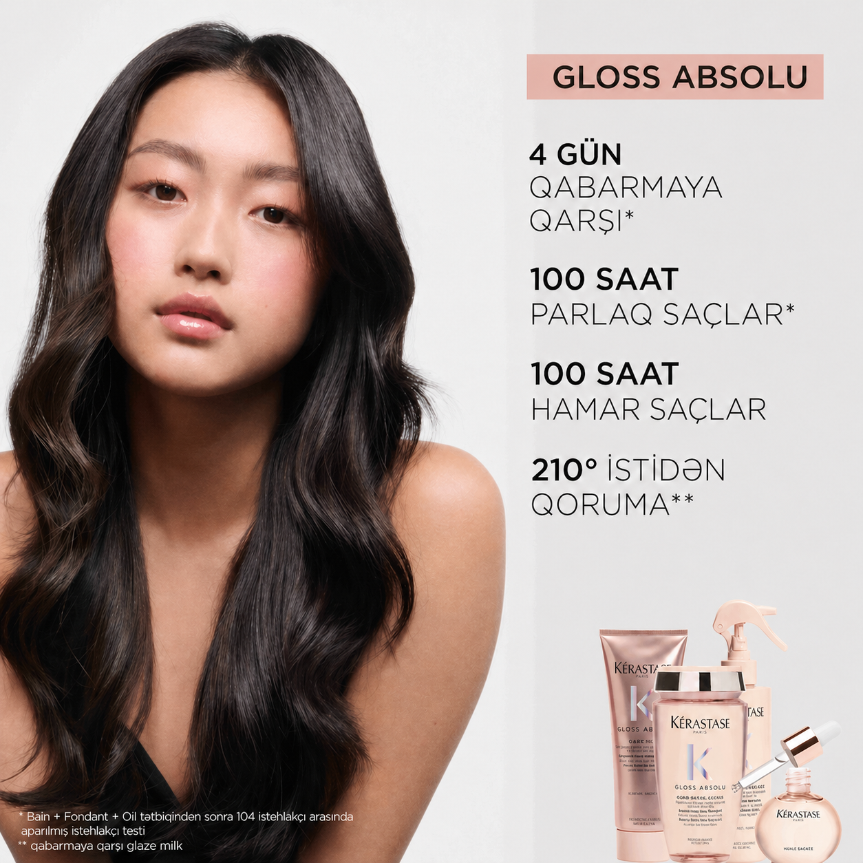 Yabanı gül yağı ilə parlaq saç yağı