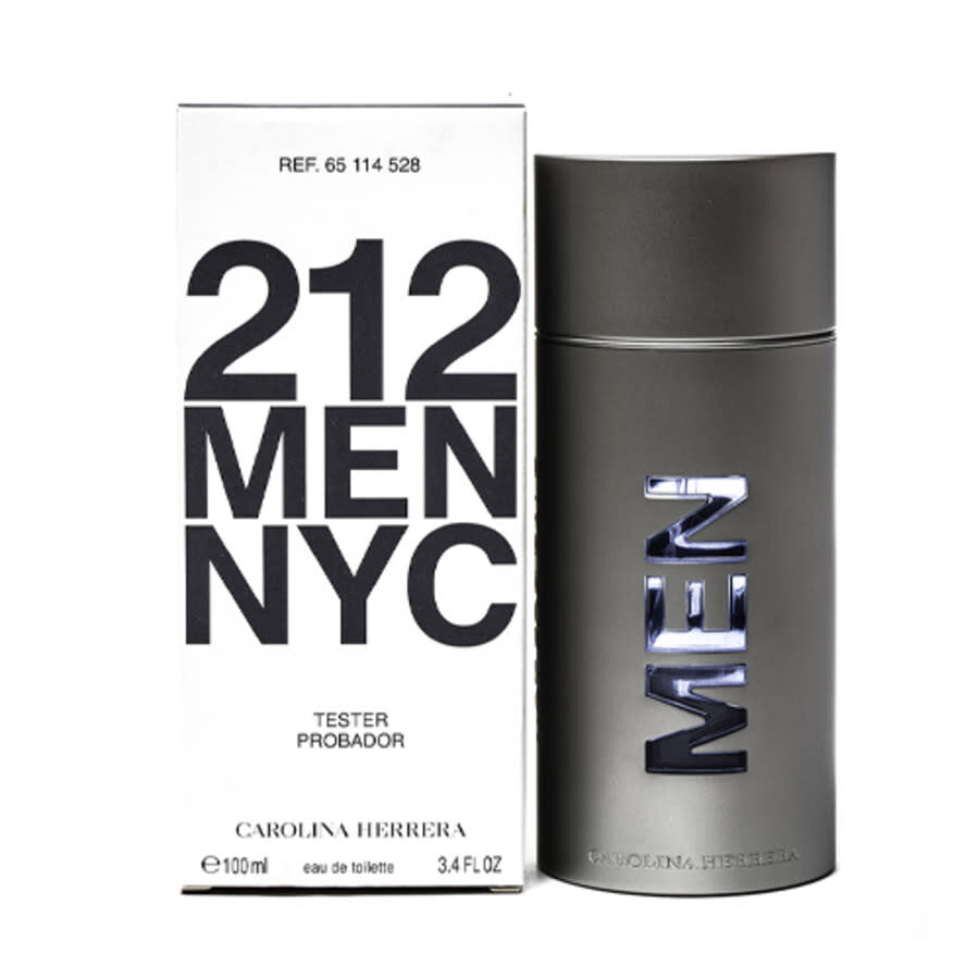 Carolina Herrera 212 Men NYC Eau de Toilette 100 ml Tester perfume bottle with tester box