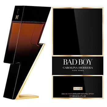 Carolina Herrera Bad Boy Elixir Eau de Parfum for Men 100 ml Tester lightning bolt perfume bottle with tester box