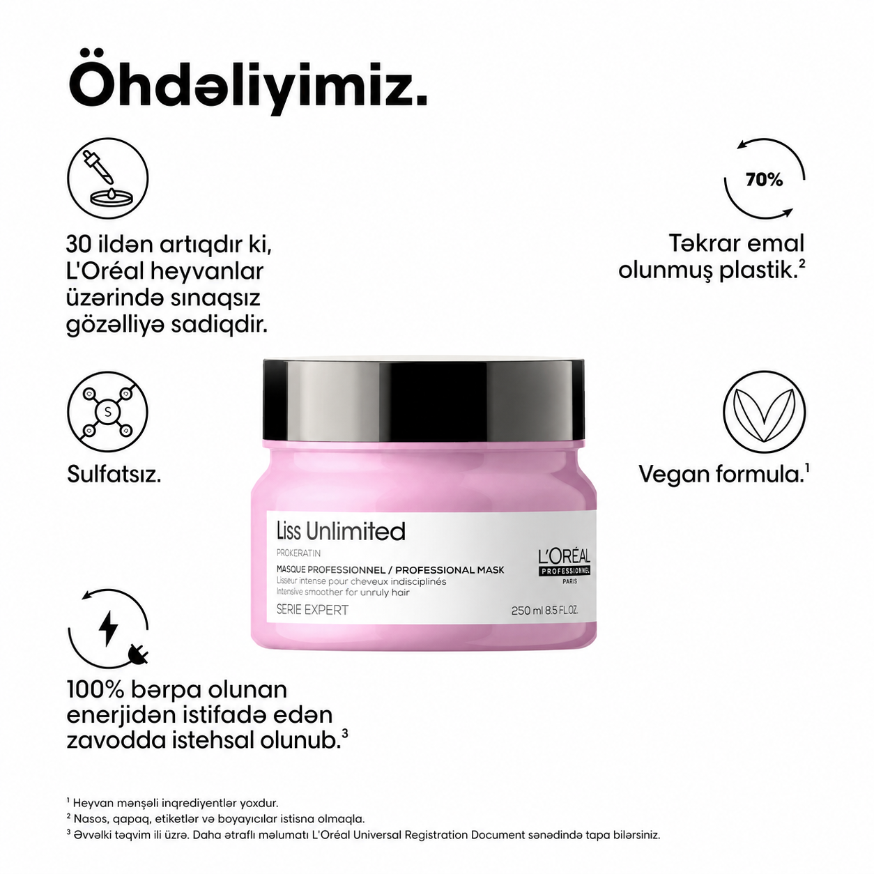 Quru və itaətsiz saçlar üçün keratinli maska