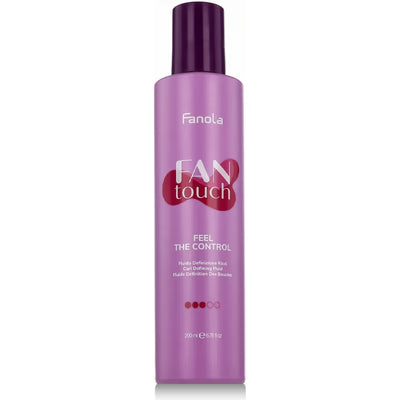 Fanola FAN Touch Feel The Control 200 ml — buruq saçlar üçün formalaşdırıcı fluid
