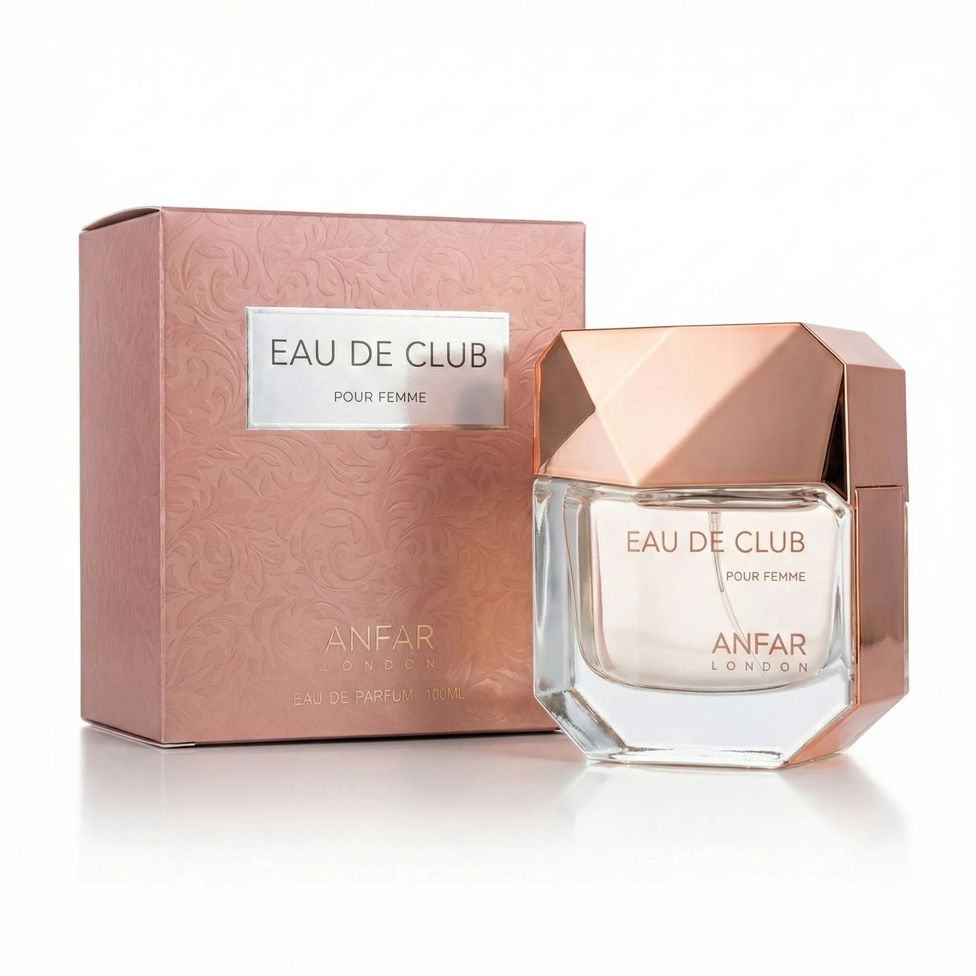 Anfar London Eau De Club Pour Femme EDP 100ml perfume bottle and box
