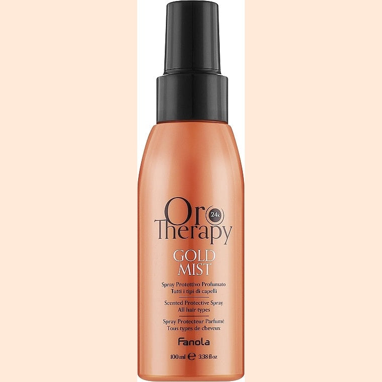 Fanola Oro Therapy 24K Gold Mist 100 ml — parfümlü qoruyucu saç spreyi
