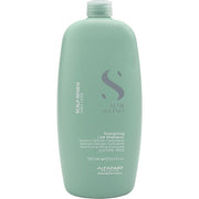 Alfaparf Semi Di Lino Scalp Renew Energizing Low Shampoo 1000 ml – tökülməyə meyilli saçlar üçün sulfatsız şampun (Daraq Store)
