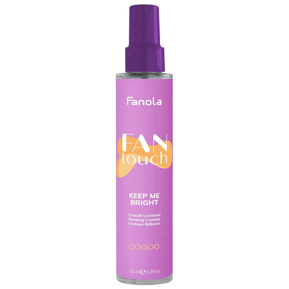 Fanola Fan Touch Keep Me Bright Glossing Crystals 100 ml — parıltıverən saç serumu
