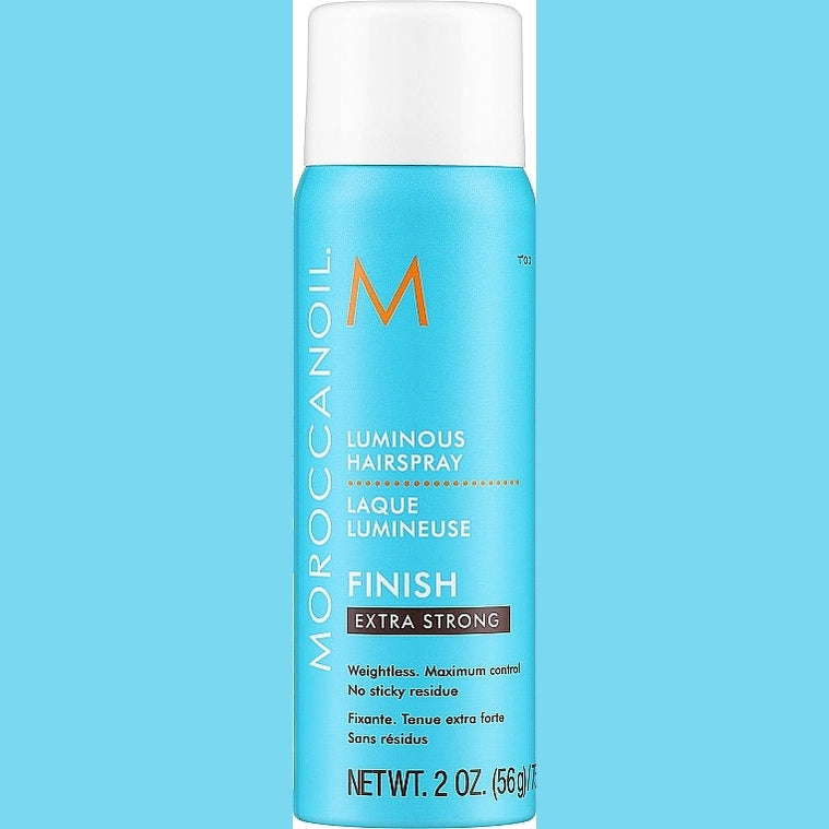 Moroccanoil Luminous Hairspray Extra Strong 56 g – maksimum tutuş və parıltı verən mini sprey
