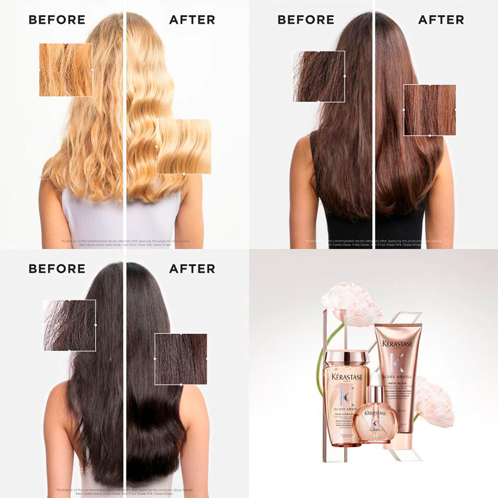 Yabanı gül yağı ilə parlaq saç yağı