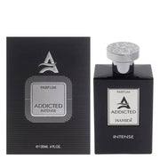 Hamidi Addicted Intense parfum 120ml black bottle and box
