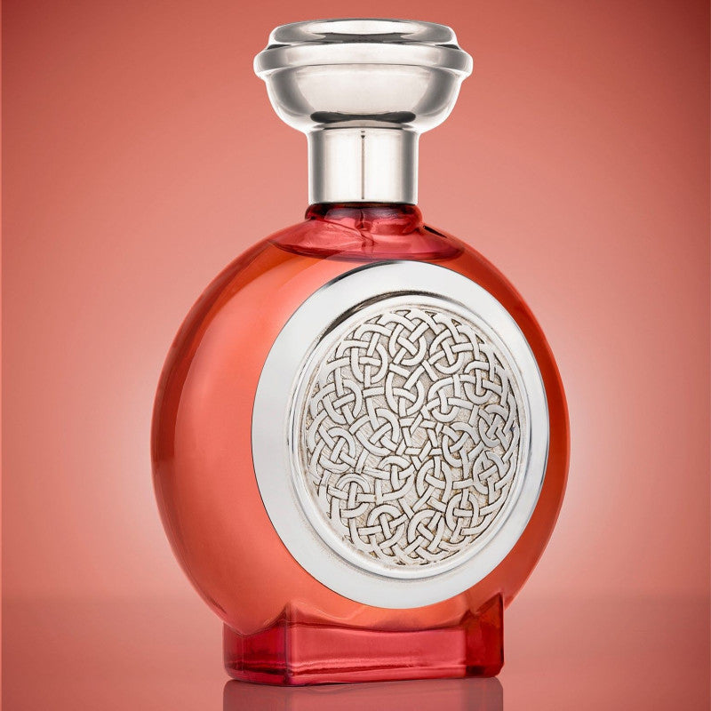 Harmonious Eau de Parfum 100 ml unisex perfume bottle (red glass, silver emblem)